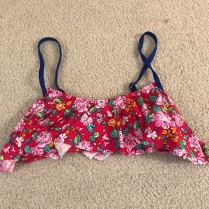 Floral swimsuit top